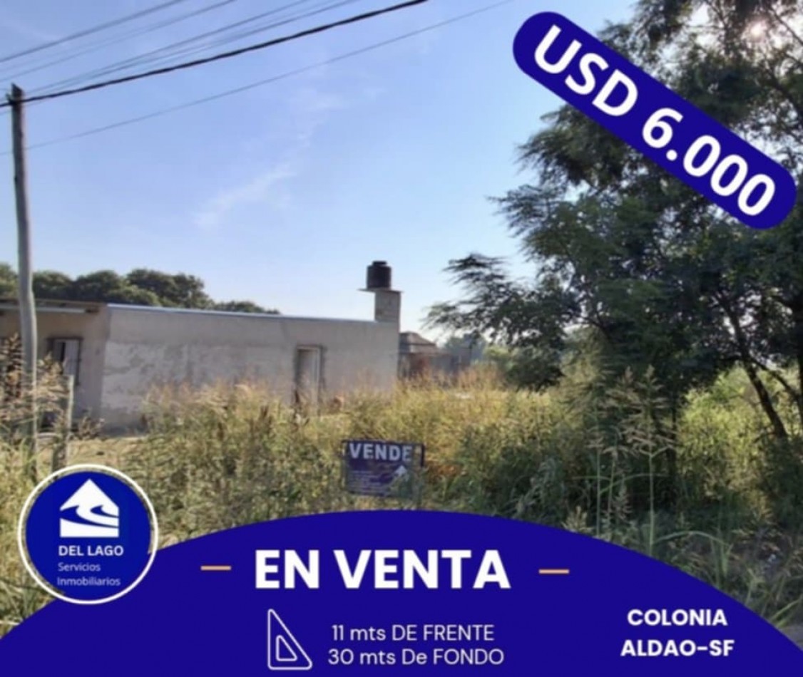 LOTE EN VENTA COLONIA ALDAO
